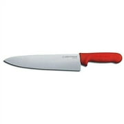 DEXTER Cooks Knife 10 Inches High-Carbon Steel with Red Handle 1/Each - DXX12433R