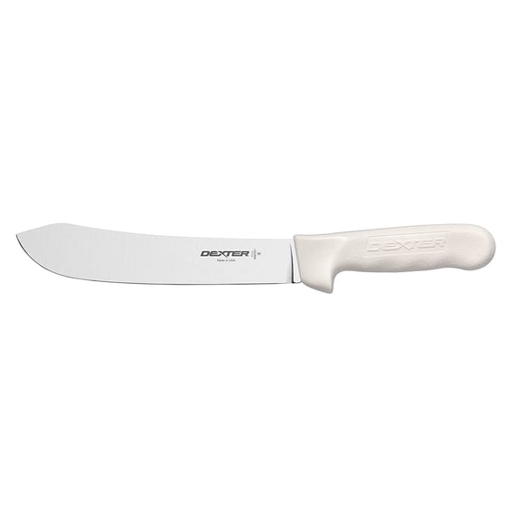 Dexter Outdoors 8" Butcher Knife, S112-8PCP, SANI-SAFE series,White