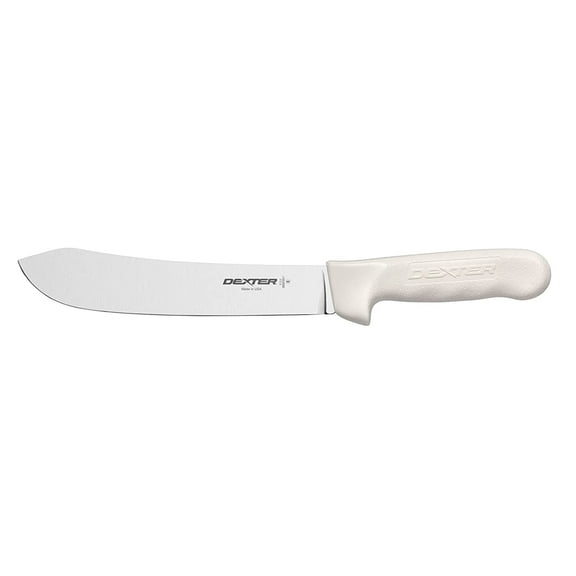 Dexter Outdoors 8" Butcher Knife, S112-8PCP, SANI-SAFE series,White