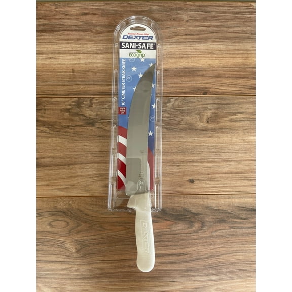 Dexter Russell 10" Cimeter Kitchen Steak Knife Eco Grip Sani Safe..05533