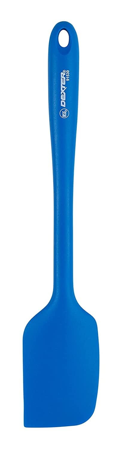 Dexter-Russell 91508 SofGrip 11 Blue Slotted Silicone Fish / Egg Turner /  Spatula with Stainless Steel Core