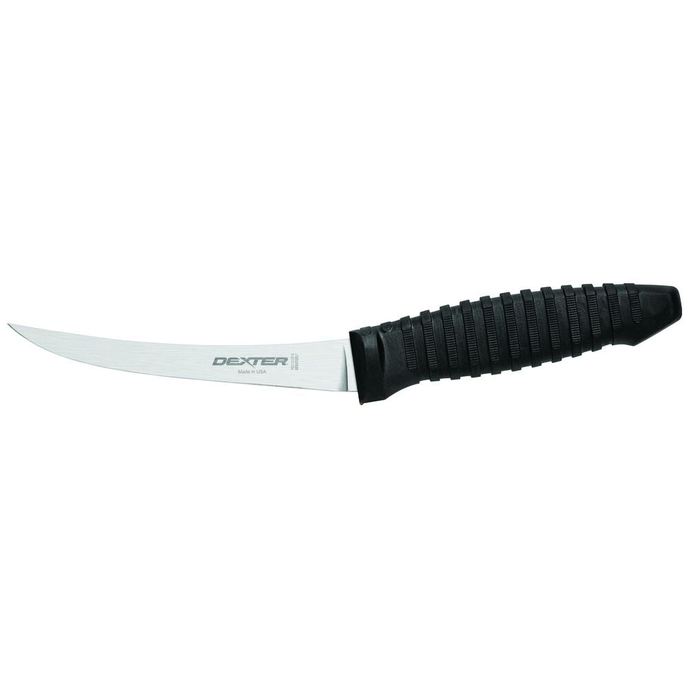 Dexter Russell Prodex Curved Boning Knife, Super-Flexible, 6 Inch, Black