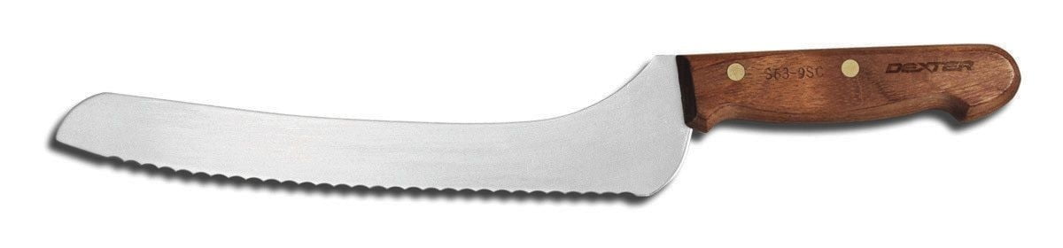 Dexter-Russell Cutlery, Bread Knife, Offset Scalloped 9"