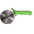 thumbnail image 1 of Dexter-Russell P177AG-PCP Pizza Cutter, 4” High-Carbon Stainless Steel Blade, Sani-Safe and Textured Slip-Resistant Green Handle, Made in USA​​, 1 of 2
