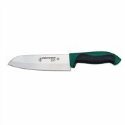 Dexter Russell S360-7G-PCP Dexter 360 36004G Santoku Knife, 7, stamped, straight edge, DEXSTEEL stain free, high carbon steel, polypropylene/Santoprene handle, green, NSF