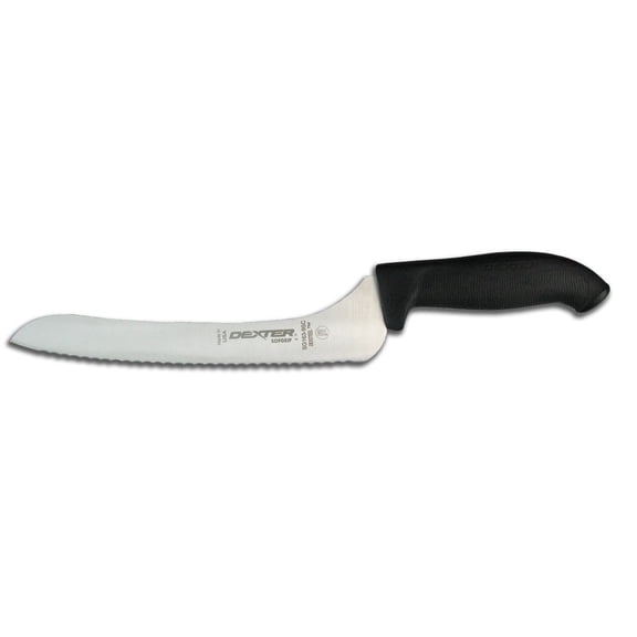 Dexter-Russell 9 inch scalloped offset sandwich knife, Sofgrip handle