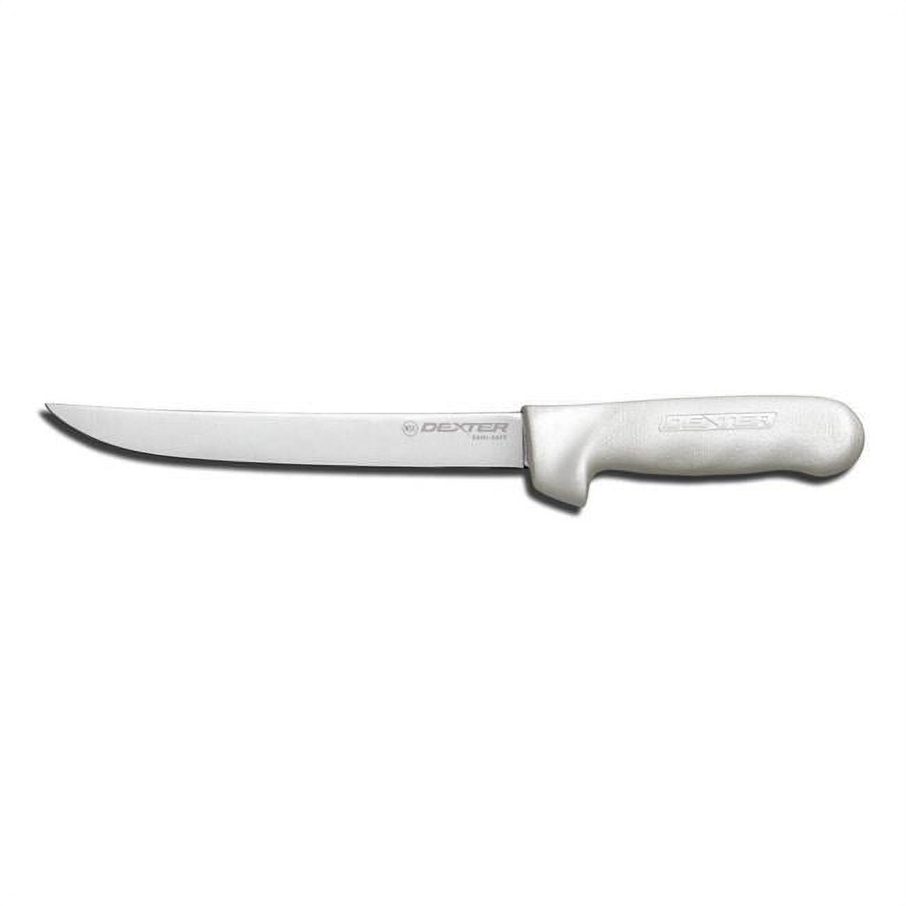 Dexter SaniSafe Stainless Steel Wide Fillet Knife with White