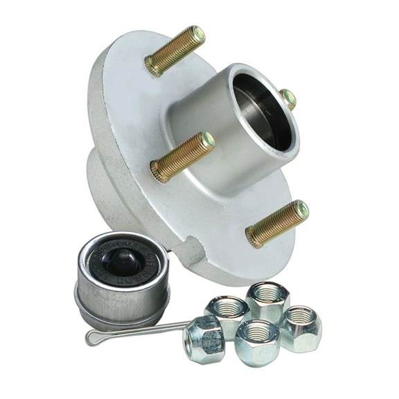 Tie Down Engineering 81019 Super Lube Hub Kit - 4-Stud with 1" Inner/Outer Bearings, Galvanized, 1250 lbs. Capacity