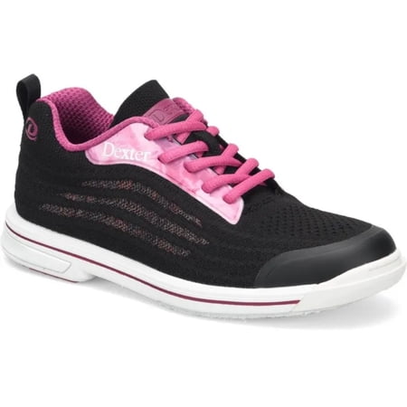 Dexter Women’s DexLite Knit Black Pink Bowling Shoes - 7