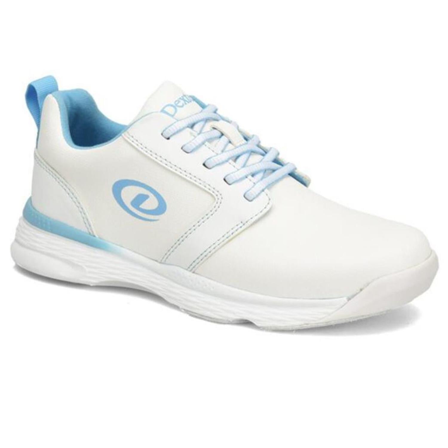 Dexter Womens WIDE WIDTH Raquel LX Bowling Shoes - White/Blue 7.5