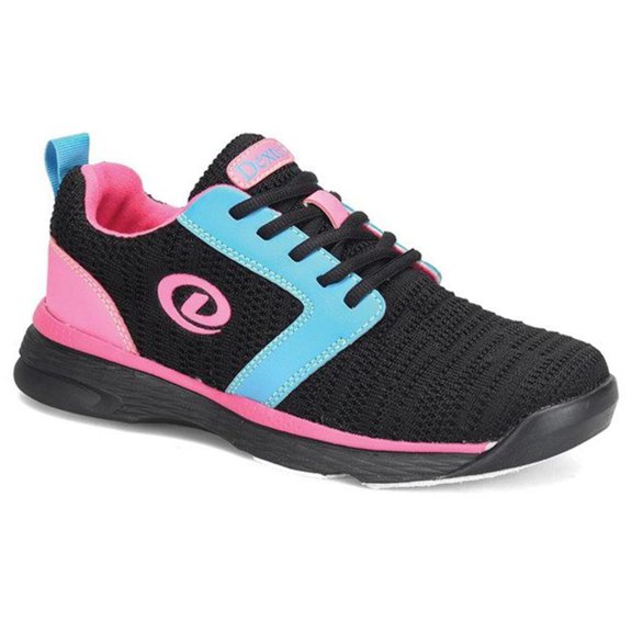 Dexter Youth Raquel LX Jr Bowling Shoes - Black/Blue/Pink Glow 2