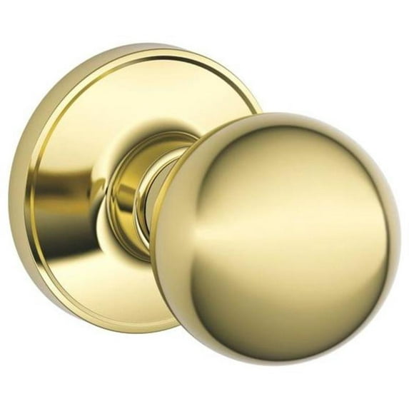 Dexter by Schlage J10CNA605 Corona Hall and Closet Knob, Bright Brass