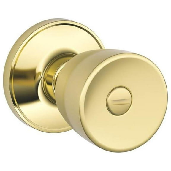 Dexter by Schlage J40BYR605 Byron Bed and Bath Knob, Bright Brass