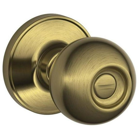 Dexter by Schlage J40CNA609 Corona Bed and Bath Knob, Antique Brass