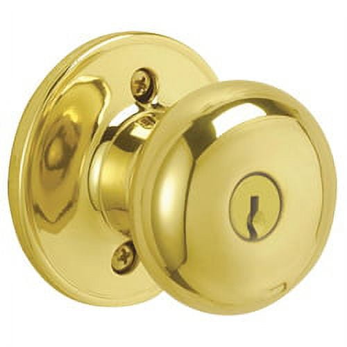 Schlage Dexter Corona Bright Brass Entry Knobs ANSI Grade 2 1-3/4 in. Schlage Dexter Corona Bright Brass Entry Knobs ANSI Grade 2 1-3/4 in.