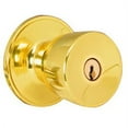 thumbnail image 1 of Dexter by Schlage J54VBYR605 Byron Entry Knob, Bright Brass, 1 of 2