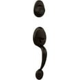 thumbnail image 1 of Dexter by Schlage JH58BAR716 Barcelona Exterior Handleset with Deadbolt, Aged Bronze, 1 of 2