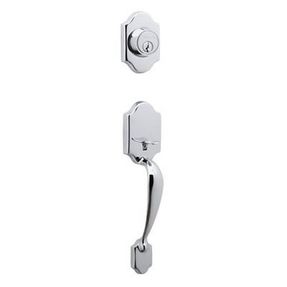 Dexter by Schlage JH58PRS625 Paris Exterior Handleset with Deadbolt, Bright Chrome