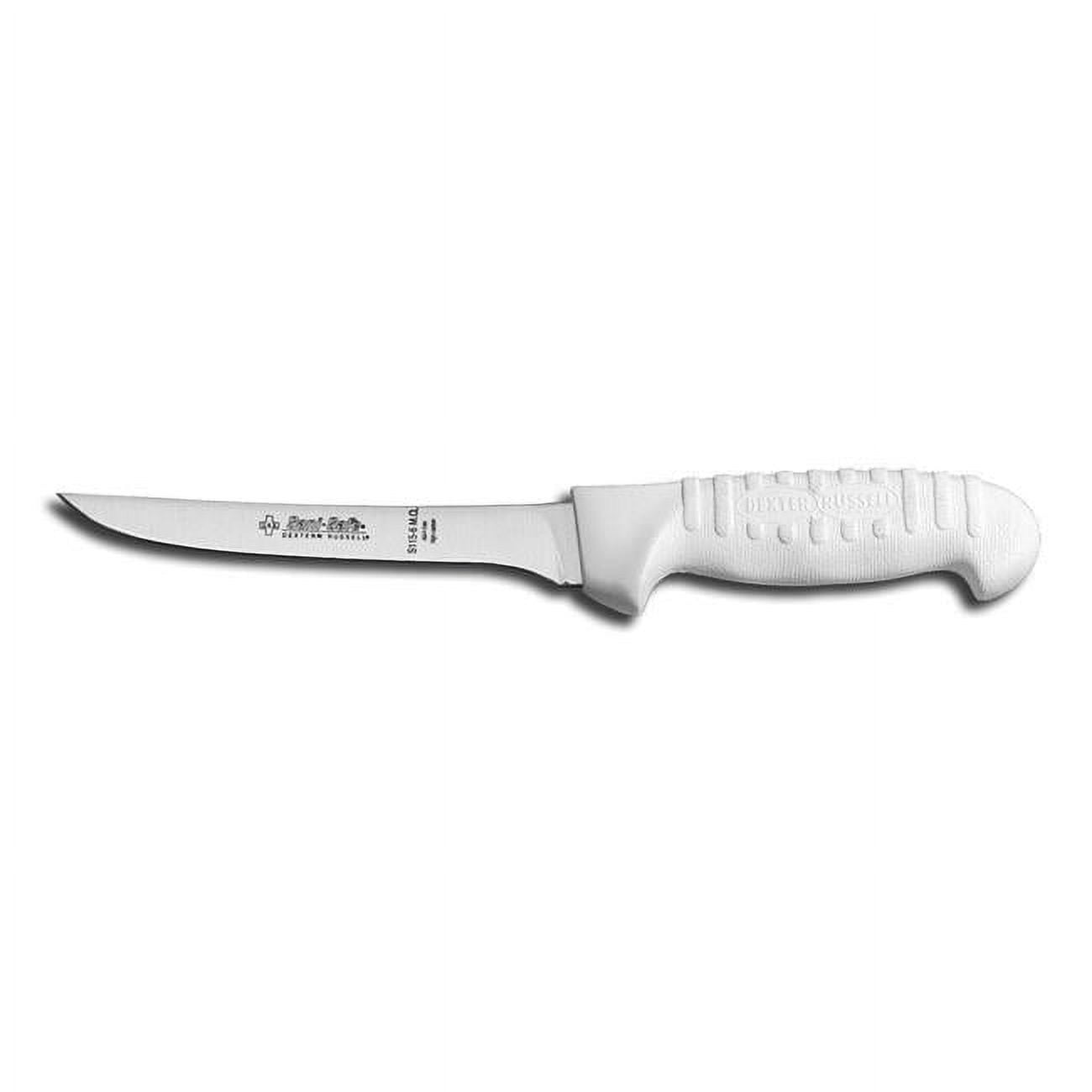 DEXTER Sani-Safe Boning Knife SofGrip Stiff White 6" 01593