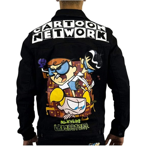 Dexter's Laboratory - Boy Genius Black Denim Jean Jacket by Cartoon Network Medium