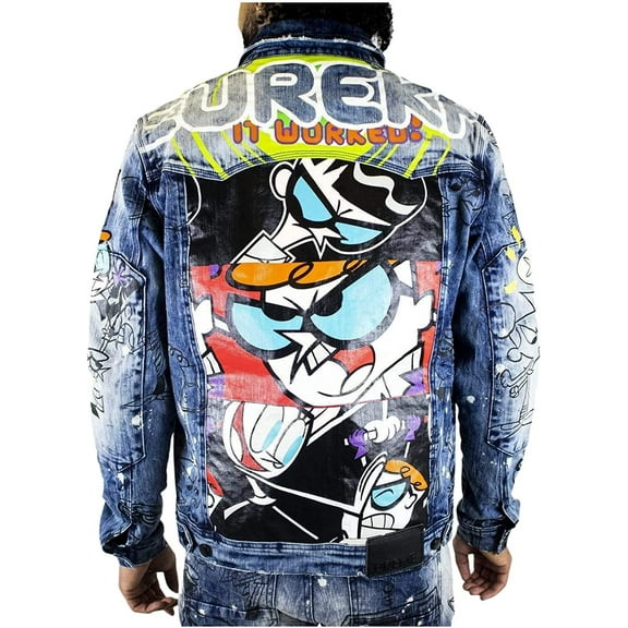 Dexter's Laboratory Boy Genius Blue Denim Jean Jacket Eureka by Cartoon Network Large