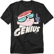 Dexters Laboratory Mens Genius T-shirt Black