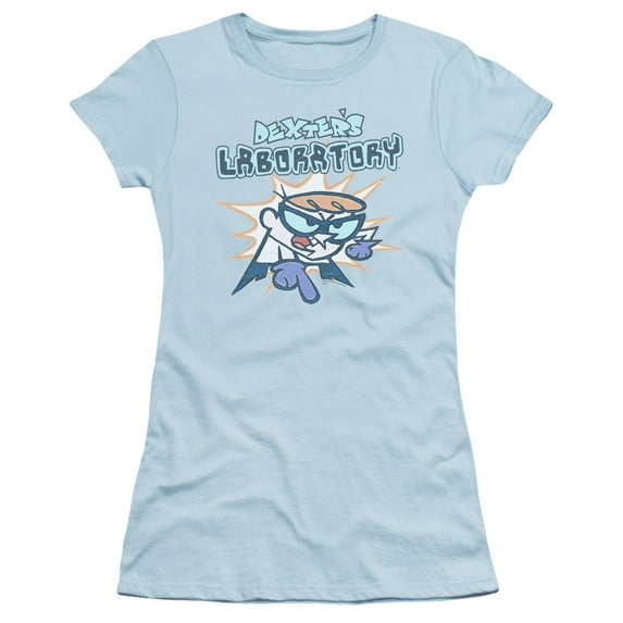 Dexter's Laboratory What Do You Want S/S Junior Women's T-Shirt Sheer Light Blue