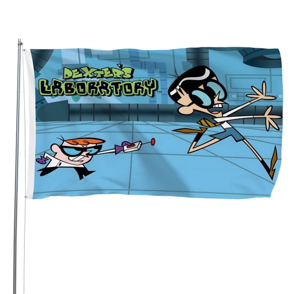 Dexter's Laboratory flag perfect for outdoor decoration, can be hung indoors, outdoor lawn, balcony, corridor, party, etc. anywhere you want to display15.7x23.6in40*60cm
