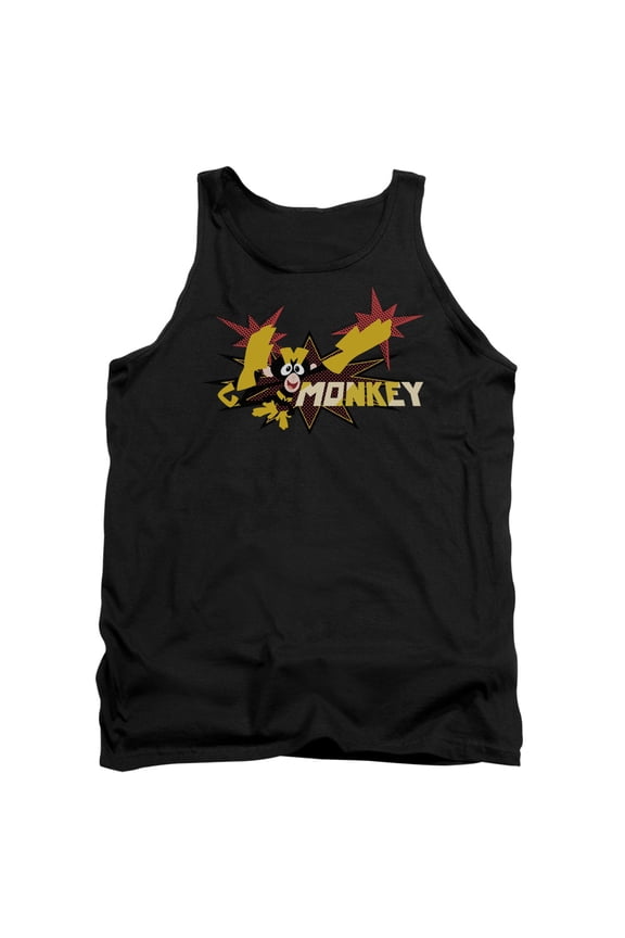 Dexter'ss Laboratory Monkey Adult Tank Top Black