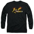 thumbnail image 1 of Dexter'ss Laboratory Monkey Long Sleeve Adult 18/1 T-Shirt  Black, 1 of 1