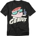 thumbnail image 1 of Dexters Laboratory Genius Mens Short Sleeve Shirt (Black, ), 1 of 7
