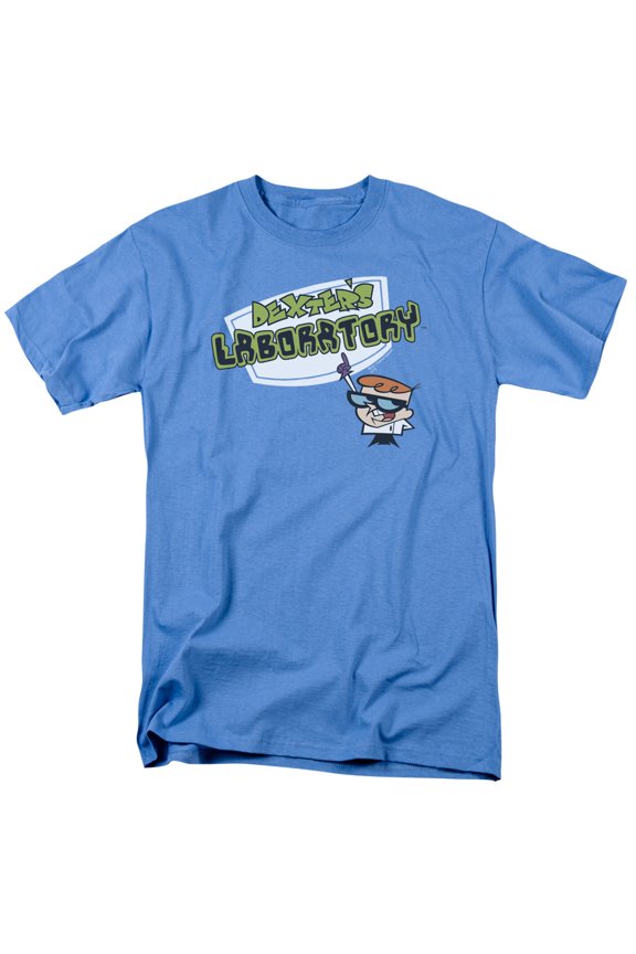 Dexters Laboratory Logo Officially Licensed Adult T-Shirt L