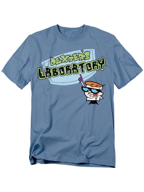 Dexters Laboratory Logo Officially Licensed Adult T-Shirt M