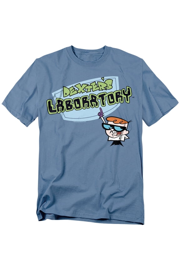 Dexters Laboratory Logo Officially Licensed Adult T-Shirt XL