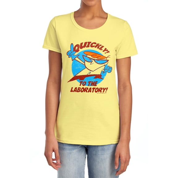 Dexters Laboratory Quickly Women's T Shirt, Banana, Medium