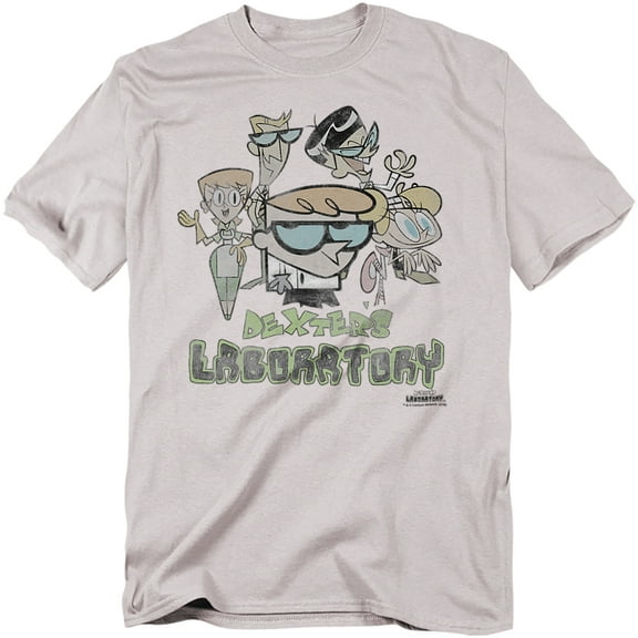 Dexters Laboratory Vintage Cast Officially Licensed Adult T-Shirt 2XL