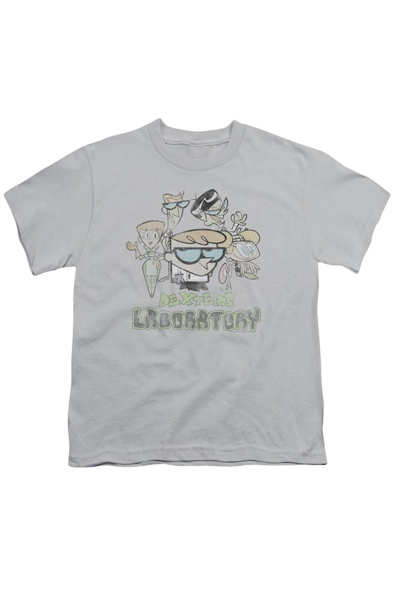 Dexters Laboratory - Vintage Cast - Youth Short Sleeve Shirt - Large