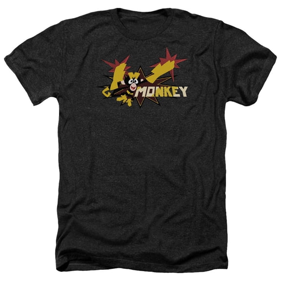 Dexterss Laboratory - Monkey - Heather Short Sleeve Shirt - Large