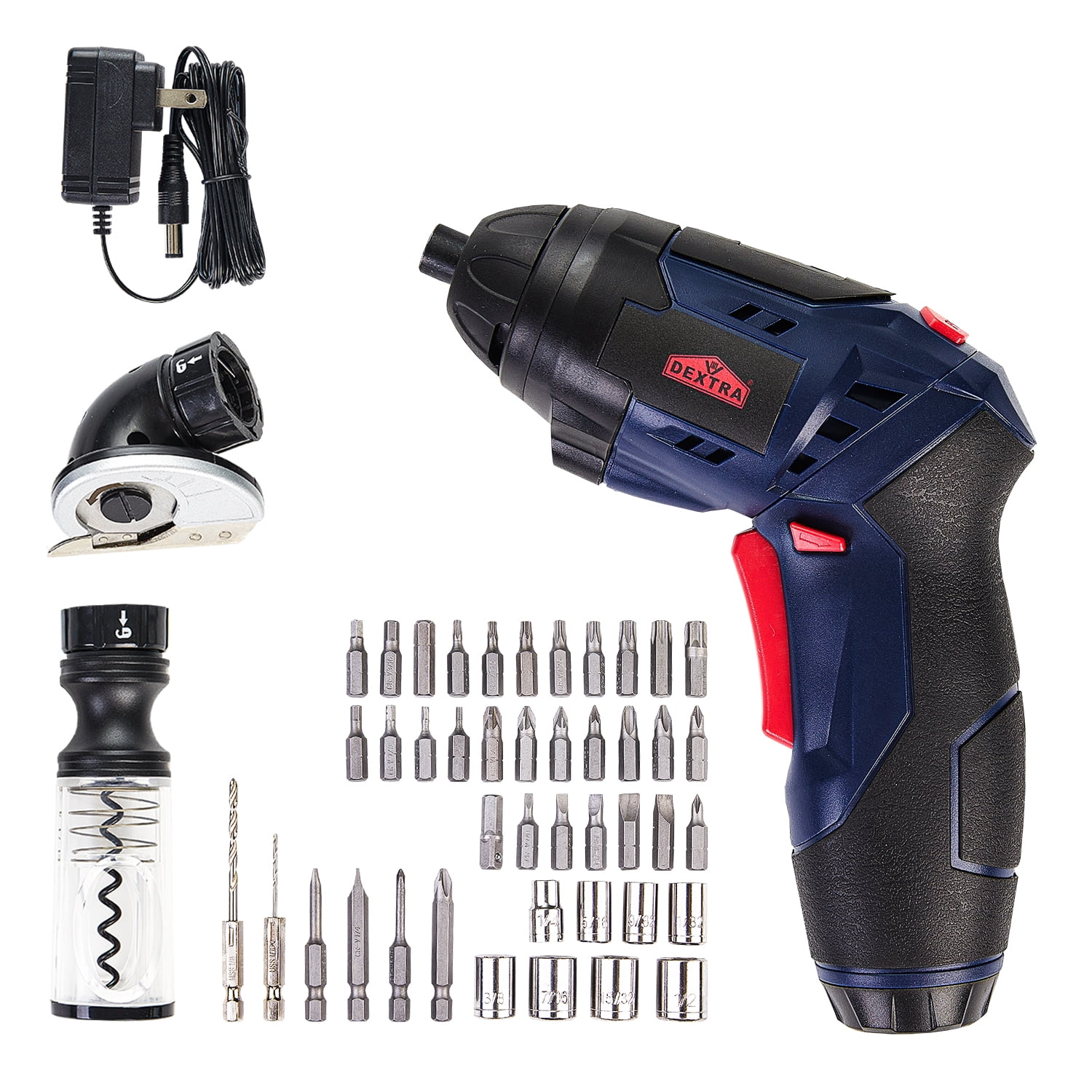 Dextra Dextra 3 In 1 Electric Screwdriver ，Wine Opener, Cordless