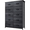 thumbnail image 1 of Dextrus 10 Drawer Dresser - Fabric Storage Tower, Organizer Unit for Adult for Living Room, Black, 1 of 6