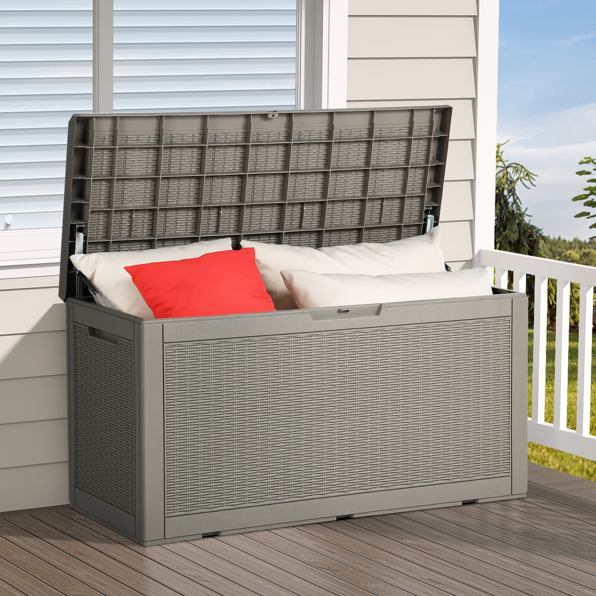 Dextrus 100 Gallon Outdoor Storage Solution for Patio Furniture ...