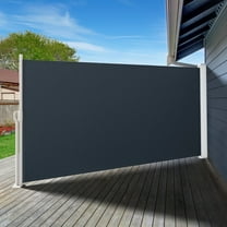 Dextrus 118" x 70" Foldable Patio Shade, Retractable Waterproof Outdoor Privacy Screen