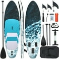 thumbnail image 1 of Dextrus 11ft 6in Inflatable Stand Up Paddle Board with SUP Accessories - Backpack, Wide Stance, Surf Control, Waterproof Phone Case, Leash, Paddle, Pump, Non-Slip Deck for All Skill Levels, 1 of 9