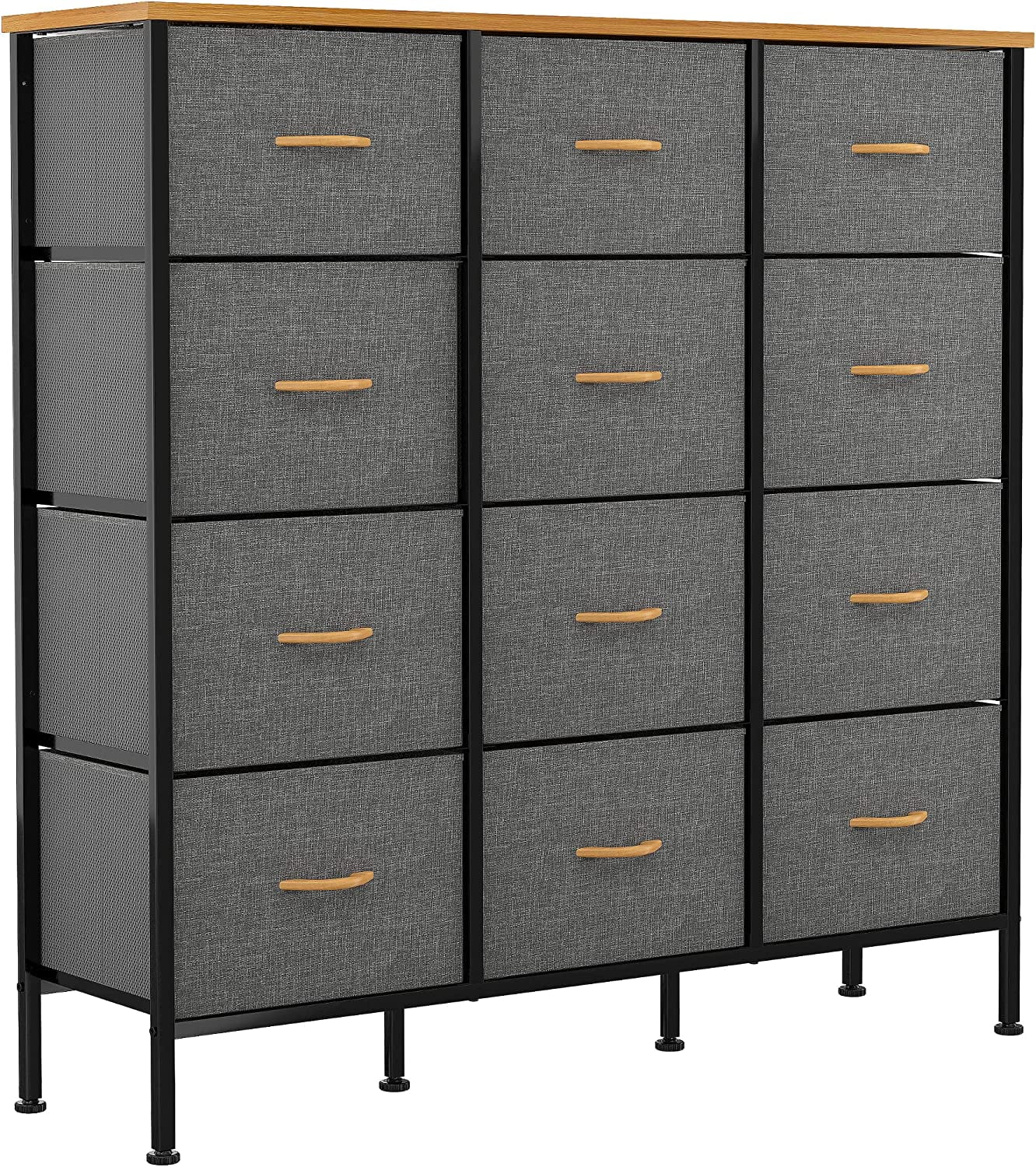 Pirecart 12-drawer Dresser, Fabric Storage Tower W/textured Print