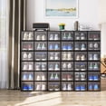 thumbnail image 1 of Dextrus 12 Pack Shoe Storage Box, Large Case Set Sneaker Organizers, Black, 1 of 5