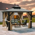 thumbnail image 1 of Dextrus 12' x 12' Hardtop Gazebo, Waterproof, 1 of 5
