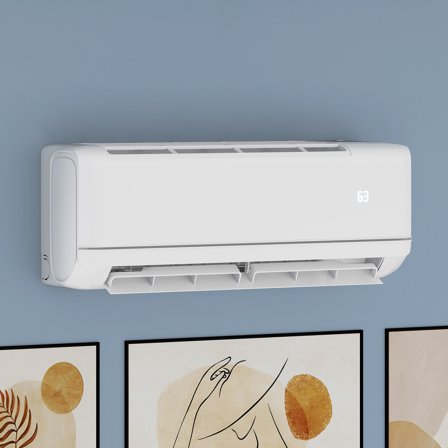 Dextrus 12000 BTU Mini Split AC/Heat Pump, 21 SEER2, 208-230V, WiFi & Alexa, Cools 750 Sq.Ft, Includes Install Kit, White