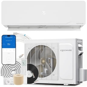 Cozeware 12000 BTU Mini Split AC & Heat Pump 230V, 20 SEER2 Ductless Inverter System with Installation Kit, WiFi & Alexa Compatible, Cools & Heats 750 Sq.Ft, 3 Eco Modes, 1 Ton Ductless AC