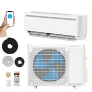 Dextrus 12000 BTU Mini Split Air Conditioner Heat Pump System, Wifi Enabled 17 SEER2 208-230V Ductless AC Cool Up to 750 Sq. Ft, Compatible with Alexa, R32 Refrigerant & Installation Kit, White