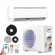Dextrus 12000 BTU Mini Split Air Conditioner Heat Pump System, Wifi Enabled 20 SEER2 115V Ductless AC Cool Up to 750 Sq. Ft, Compatible with Alexa, R32 Refrigerant & Installation Kit, White